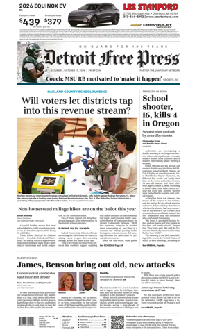 Cover of Detroit Free Press