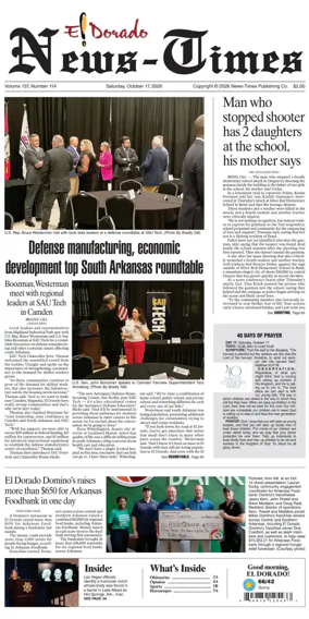 Cover of El Dorado News-Times (VCID - Camden News)