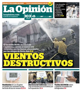Cover of La Opinion