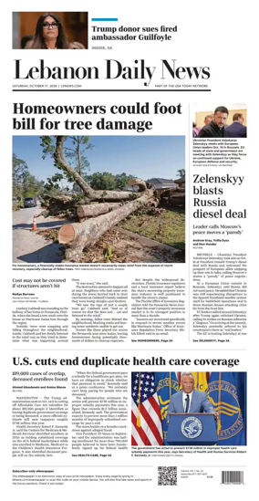 Cover of Lebanon Daily News