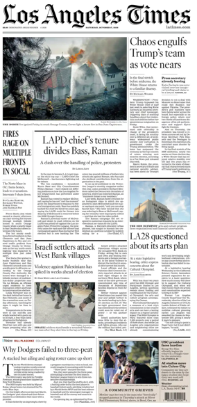 Cover of Los Angeles Times