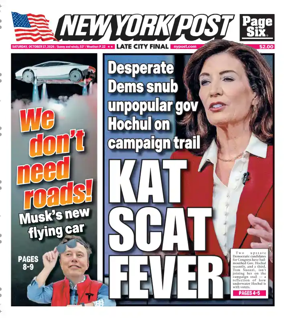Cover of New York Post