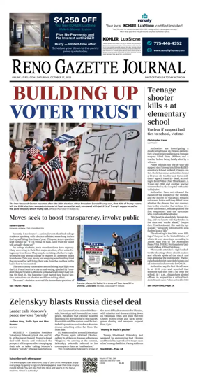 Cover of Reno Gazette Journal
