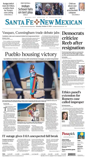 Cover of Santa Fe New Mexican