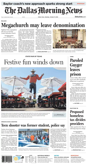 Cover of The Dallas Morning News