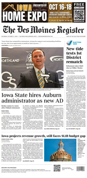 Cover of The Des Moines Register