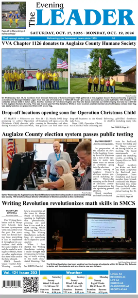 Cover of The Evening Leader
