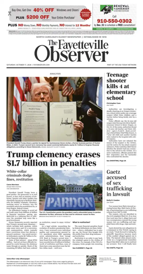 Cover of The Fayetteville Observer