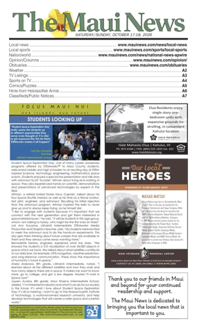 Cover of The Maui News - Weekender