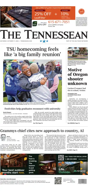 Cover of The Tennessean