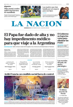 Cover of La Nacion