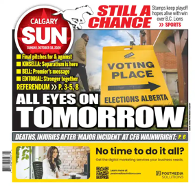 Cover of Calgary Sun