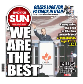 Cover of Edmonton Sun