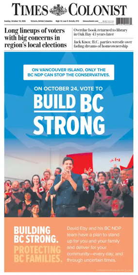 Cover of Times Colonist