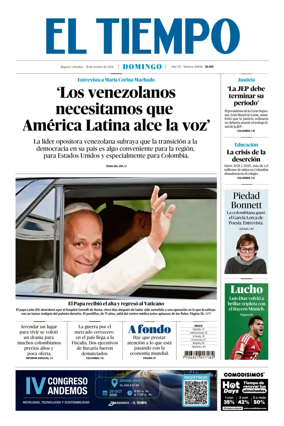 Cover of El Tiempo (Bogota)