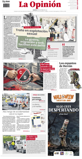 Cover of La Opinion