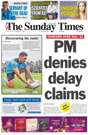 Cover of The Fiji Times