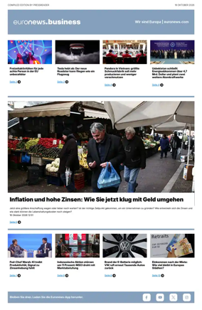 Cover of Euronews Business (German)