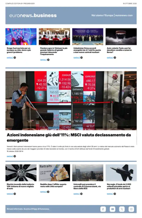 Cover of Euronews Business (Italian)