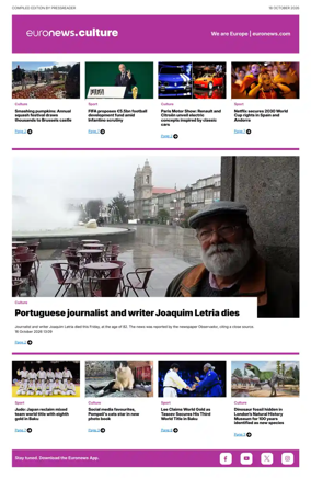 Cover of Euronews Culture and Sport Compiled Edition