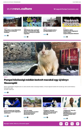 Cover of Euronews Culture and Sport (Hungarian)