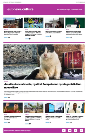 Cover of Euronews Culture and Sport (Italian)