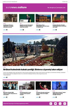 Cover of Euronews Culture and Sport (Turkish) Compiled Edition