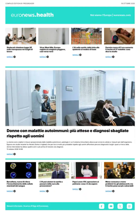 Cover of Euronews Health (Italian)