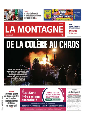 Cover of La Montagne (Vichy)