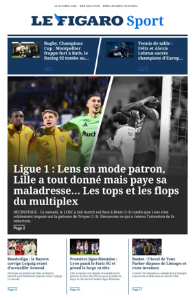 Cover of Le Figaro Sport