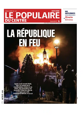 Cover of Le Populaire du Centre (Haute-Vienne)