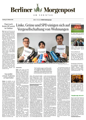 Cover of Berliner Morgenpost am Sonntag