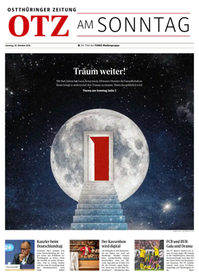 Cover of Ostthuringer Zeitung (OTZ am Sonntag)