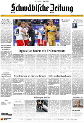 Cover of Schwabische Zeitung (Riedlingen)