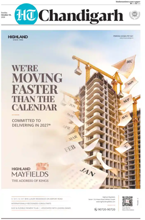 Cover of Hindustan Times (Chandigarh) - Live