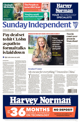 Cover of Sunday Independent (Ireland)