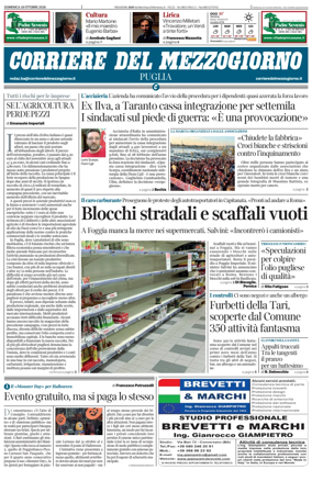 Cover of Corriere del Mezzogiorno (Puglia)