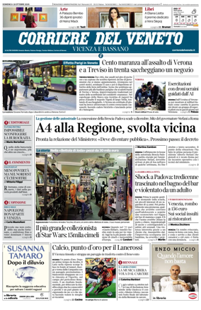 Cover of Corriere del Veneto (Vicenza e Bassano)