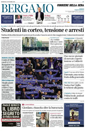 Cover of Corriere della Sera (Bergamo)