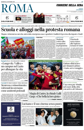 Cover of Corriere della Sera (Roma)
