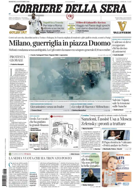 Cover of Corriere della Sera