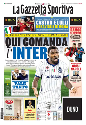 Cover of La Gazzetta dello Sport - Roma