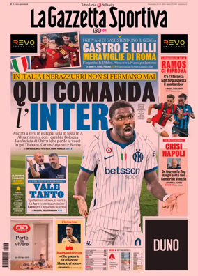 Cover of La Gazzetta dello Sport