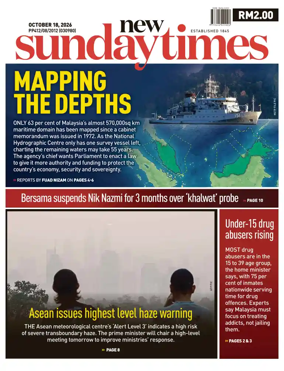 Cover of New Straits Times
