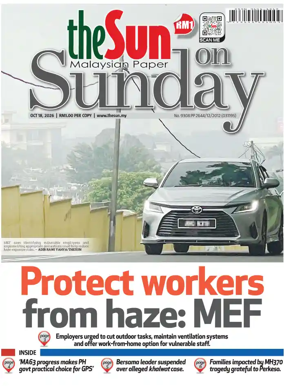 Cover of The Sun (Malaysia)