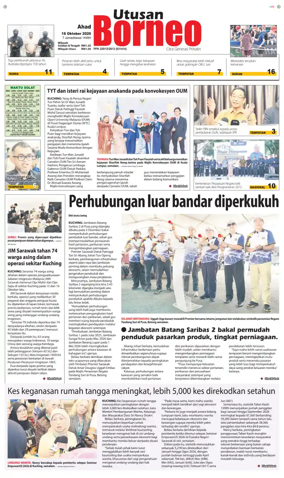 Cover of Utusan Borneo (Sarawak)