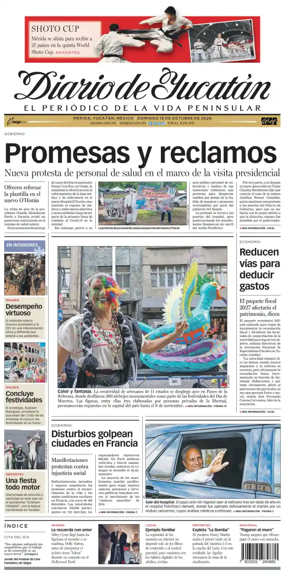 Cover of Diario de Yucatan