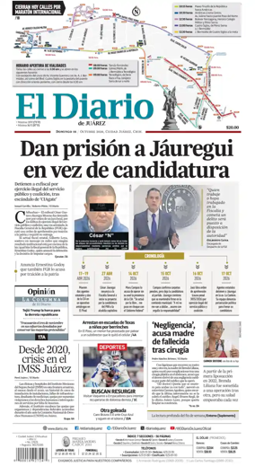 Cover of El Diario de Juarez