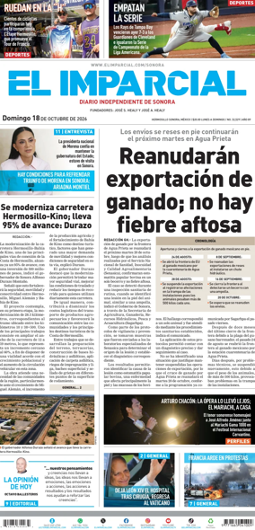 Cover of El Imparcial