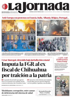Cover of La Jornada